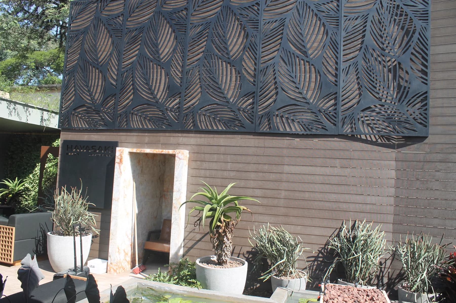Laser-cut panel detail